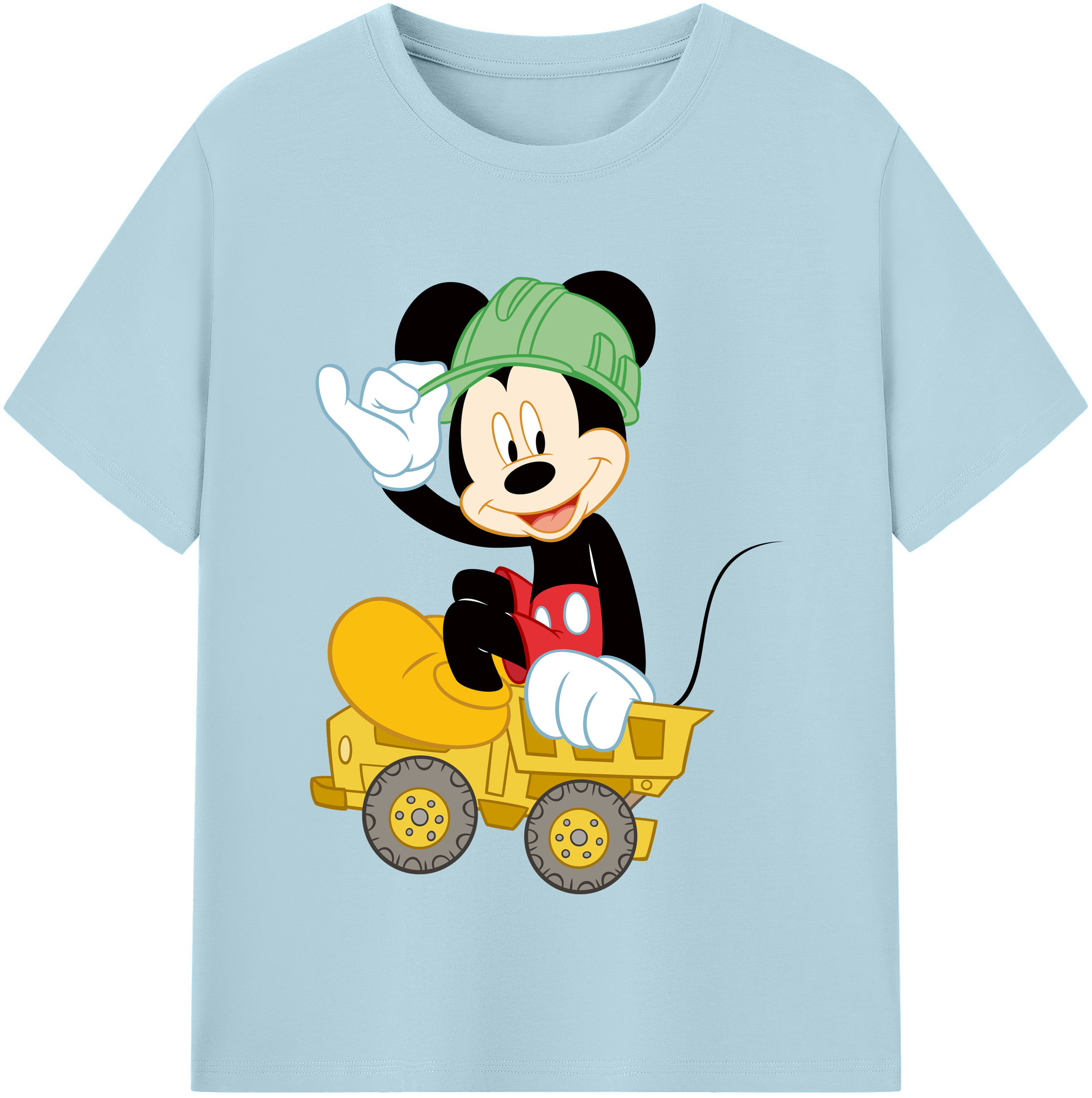 （画像用） ミッキーマウス Mickey Mouse 綿100％半袖Tシャツ（フロントプリント）